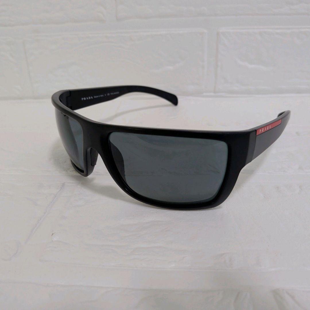 良品✨️　PRADASPORT　サングラス　ウェリントン　ブラック　レッド