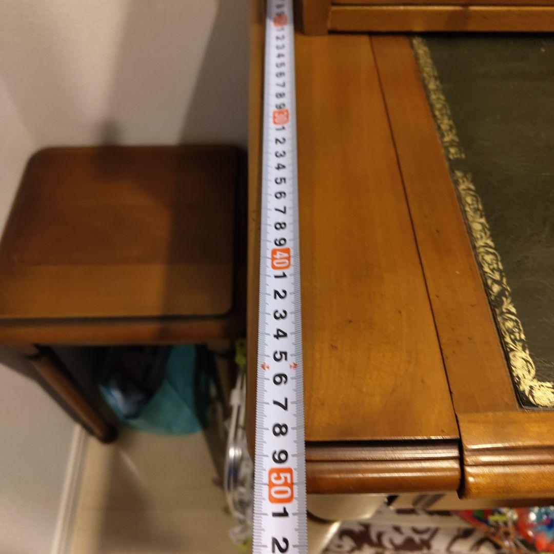 【波風ミナト】フランス製 木製デスク 引き出し付き