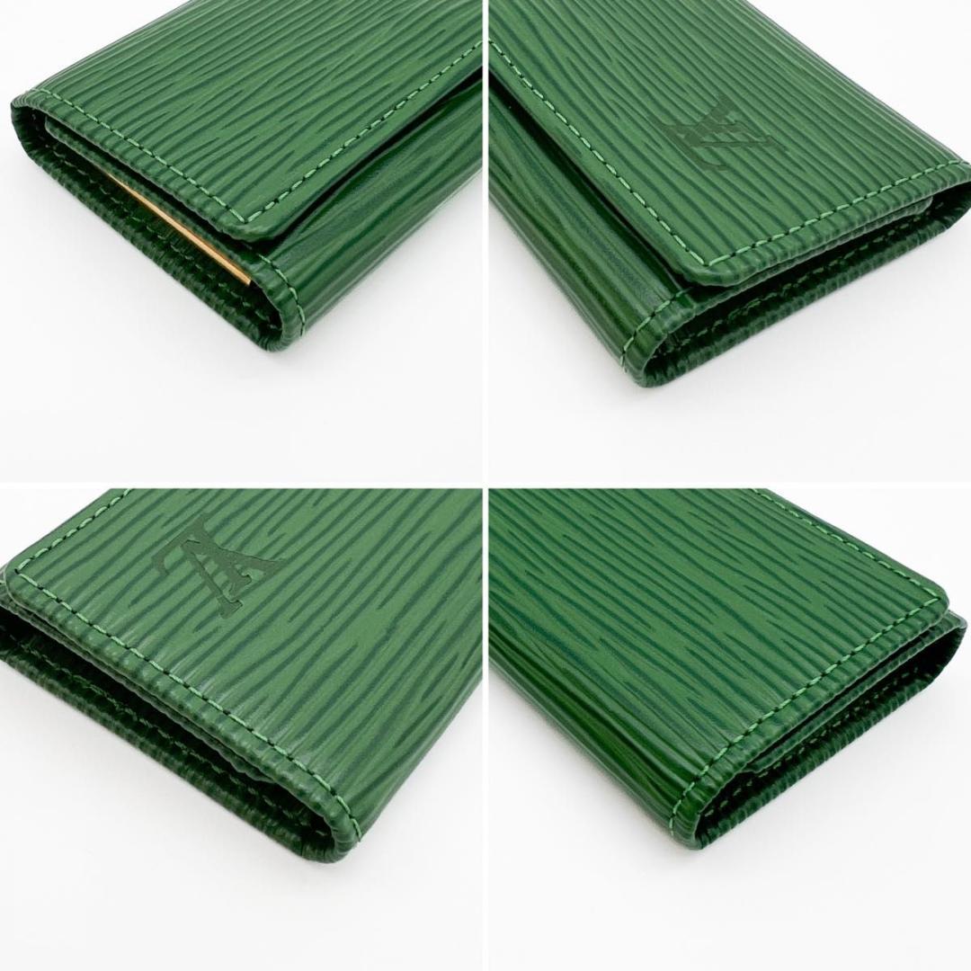 使用わずか❣ヴィトン エピ ミュルティクレ4 キーケース ボルネオグリーン