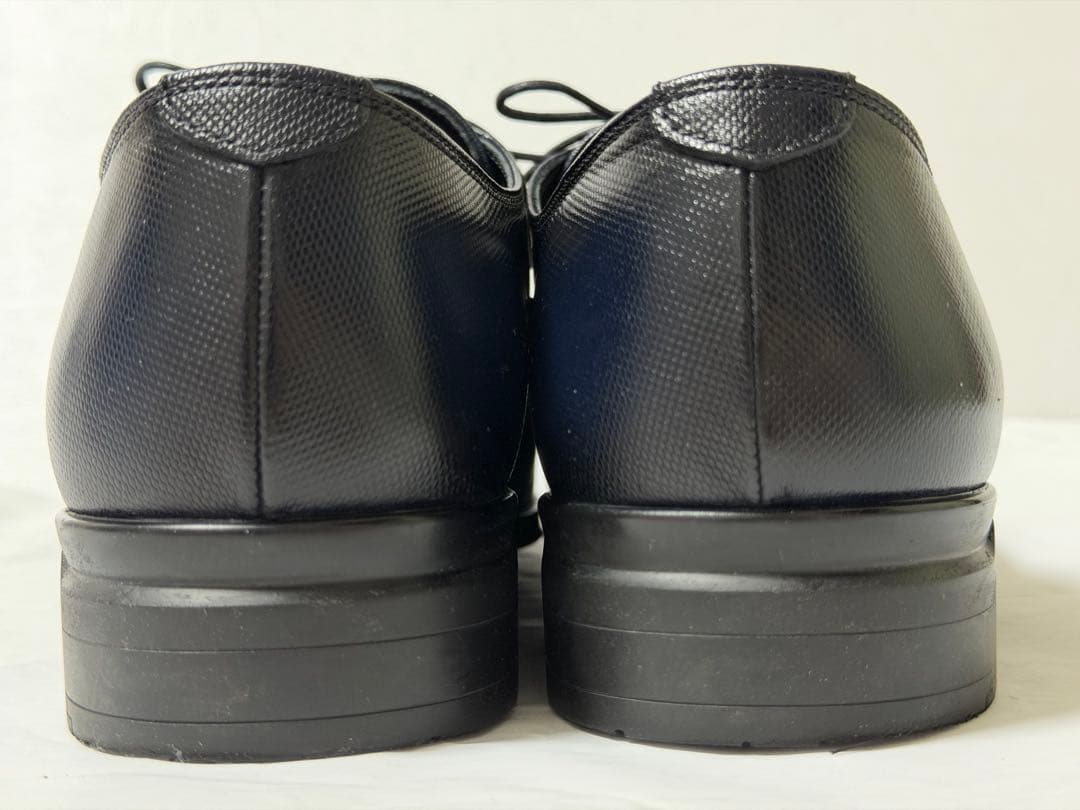 美品 ムッシュニコル 本革 スクエアトゥ ドレスシューズ 26cm レザー 内羽