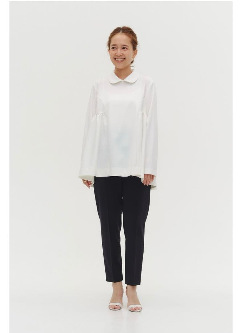 美品⭐︎yori セレモニーピンタックパンツ➕　ブラック　サイズ36