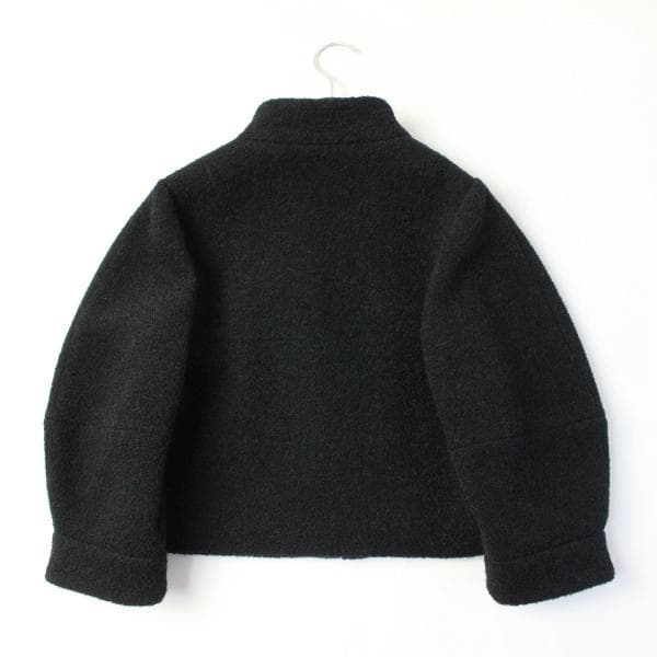 ルネRene♡掲載品パフスリーブウールジャケット♡ぽんぽんパール日本製