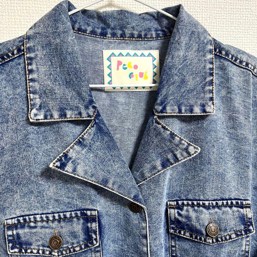 peco club ケミカルデニム ジャンプスーツ　オーバーオール　ペコクラブ