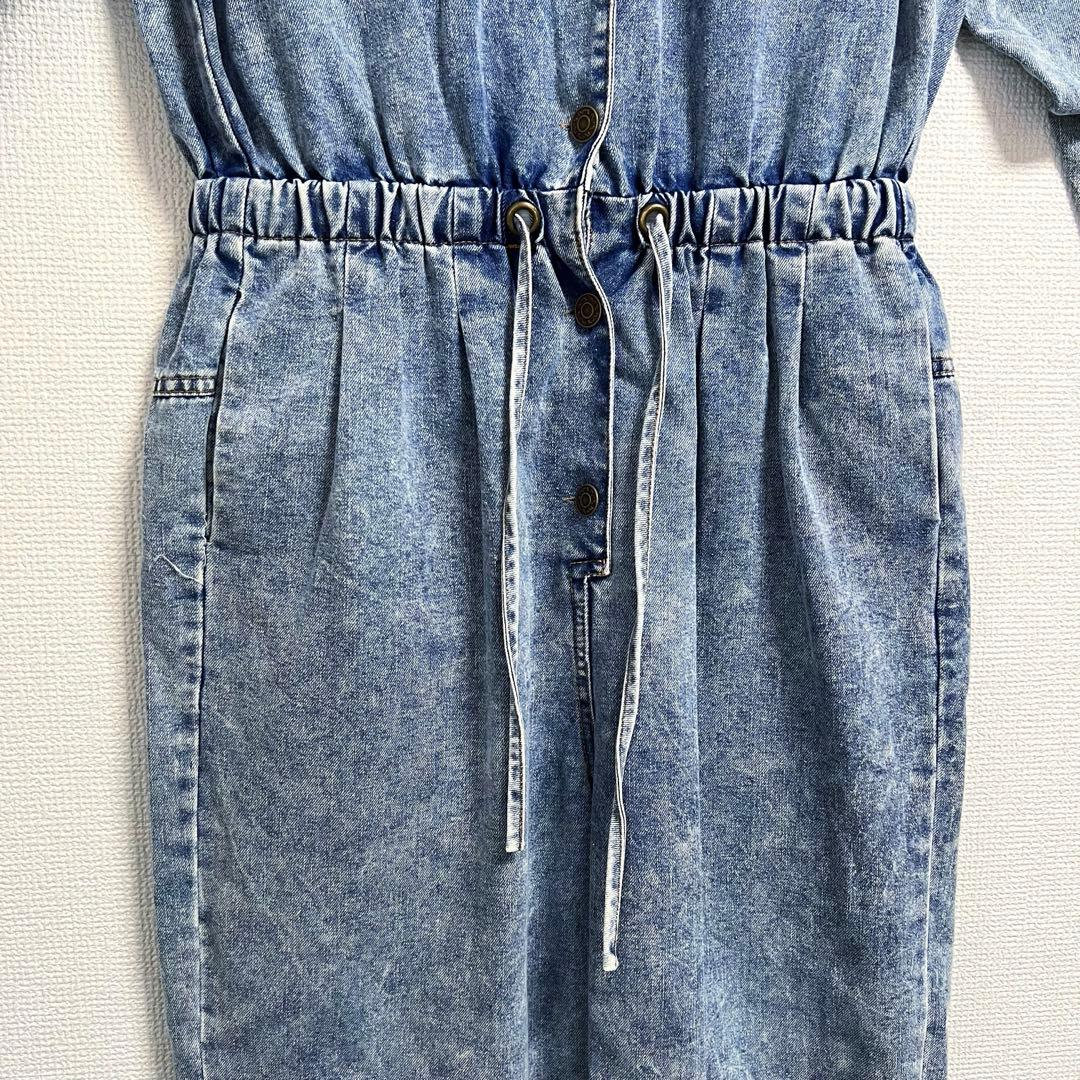 peco club ケミカルデニム ジャンプスーツ　オーバーオール　ペコクラブ