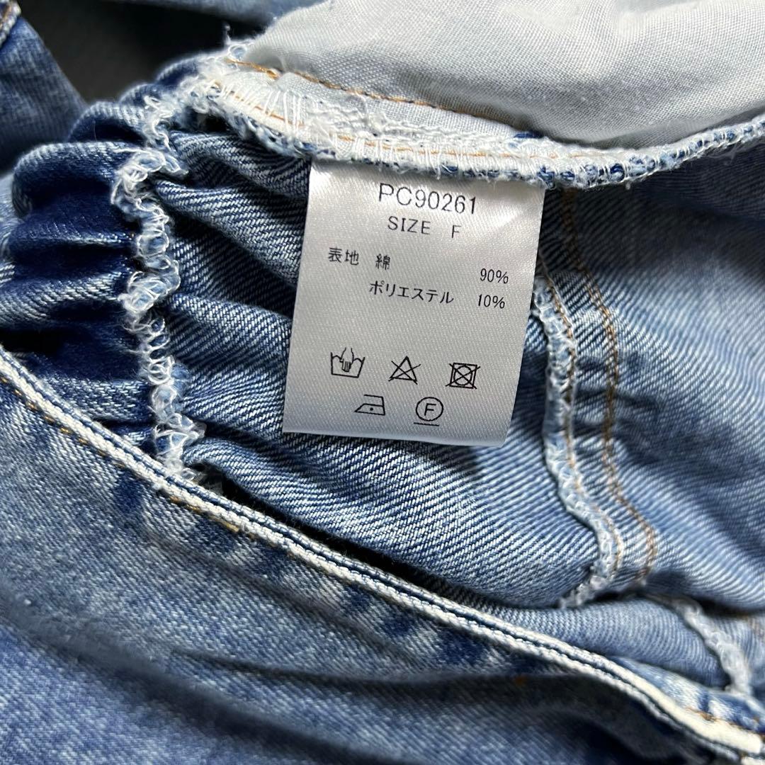 peco club ケミカルデニム ジャンプスーツ　オーバーオール　ペコクラブ