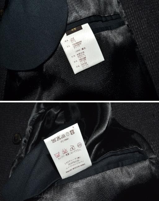 【未使用品】カシミヤ混 ルイヴィトン 国内正規 テーラーメイドロングコート 48