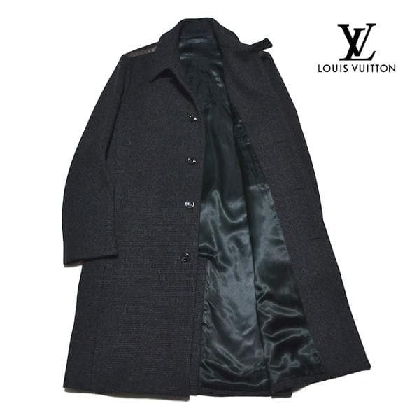 【未使用品】カシミヤ混 ルイヴィトン 国内正規 テーラーメイドロングコート 48