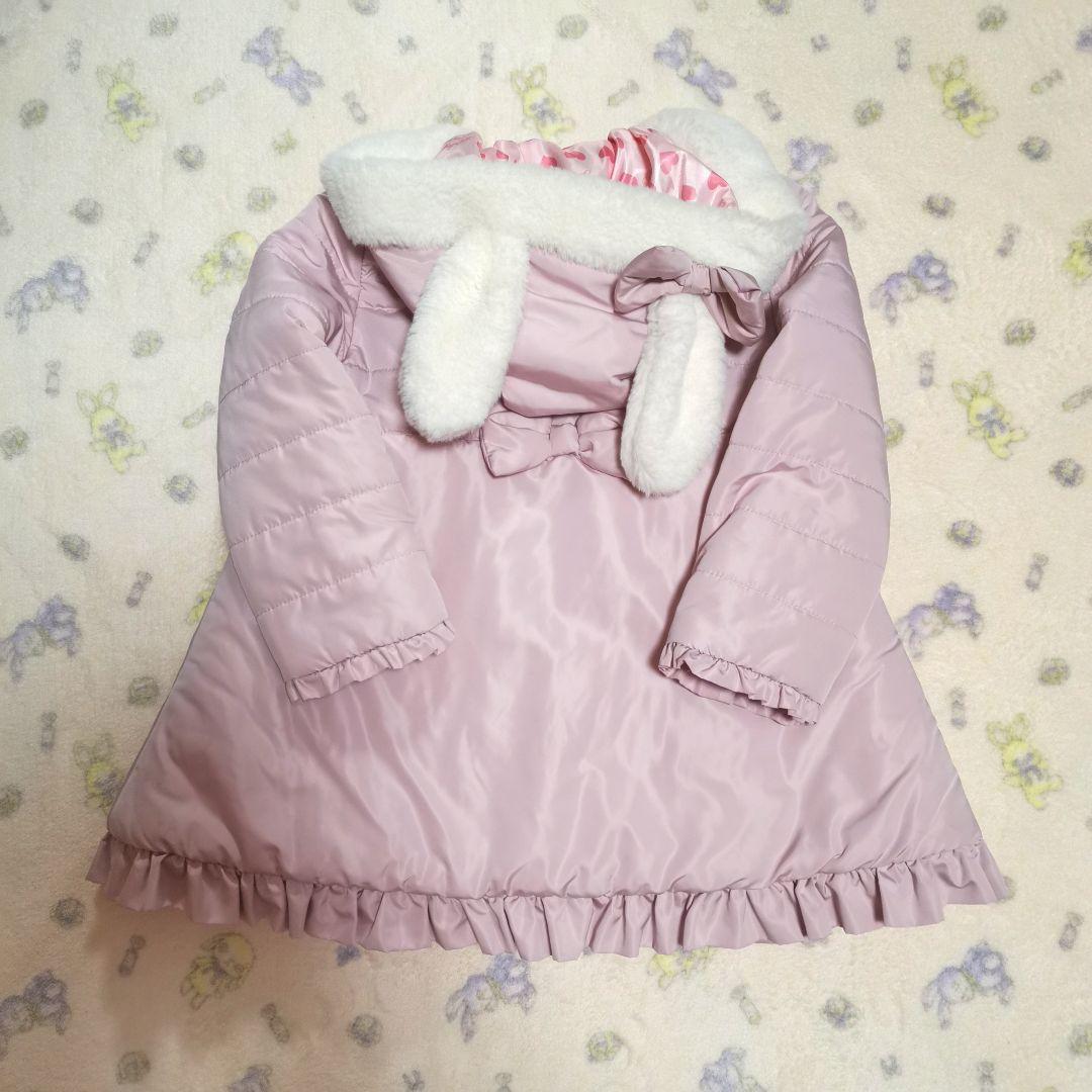 30【Ｓ】シャーリーテンプル　うさ耳タフタコート　ピンク