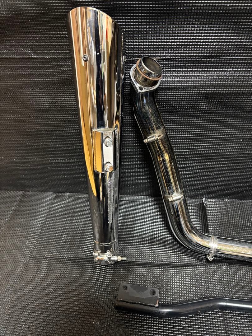 （希少）ハーレー ダイナ FXDL 純正オプション 2in1 マフラー ステー付