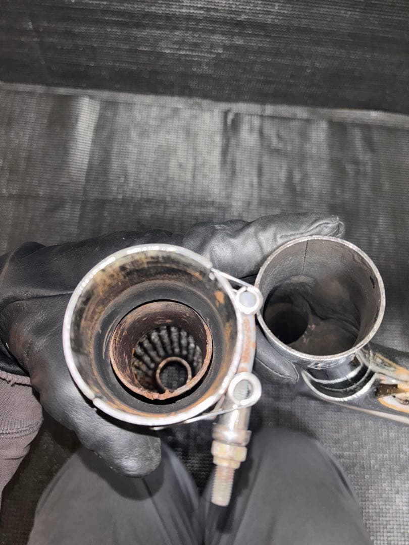 （希少）ハーレー ダイナ FXDL 純正オプション 2in1 マフラー ステー付