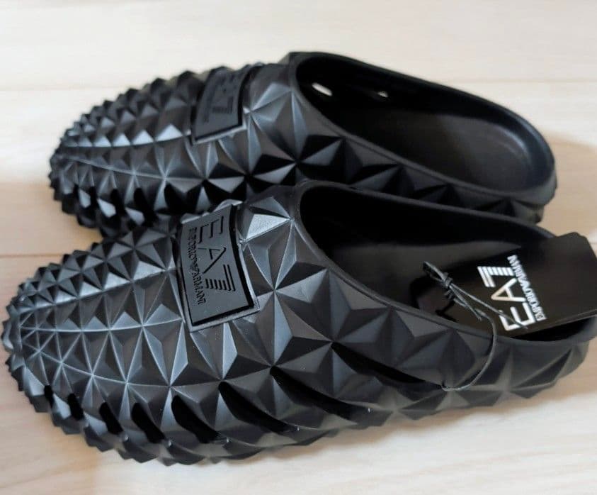 ★EA7 EMPORIO ARMANI クロッグサンダル★ ブラック人気商品★