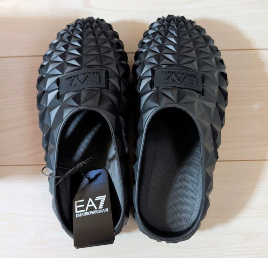 ★EA7 EMPORIO ARMANI クロッグサンダル★ ブラック人気商品★