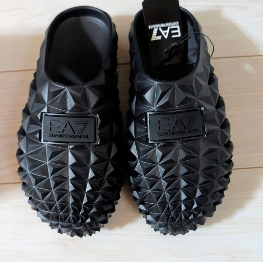 ★EA7 EMPORIO ARMANI クロッグサンダル★ ブラック人気商品★