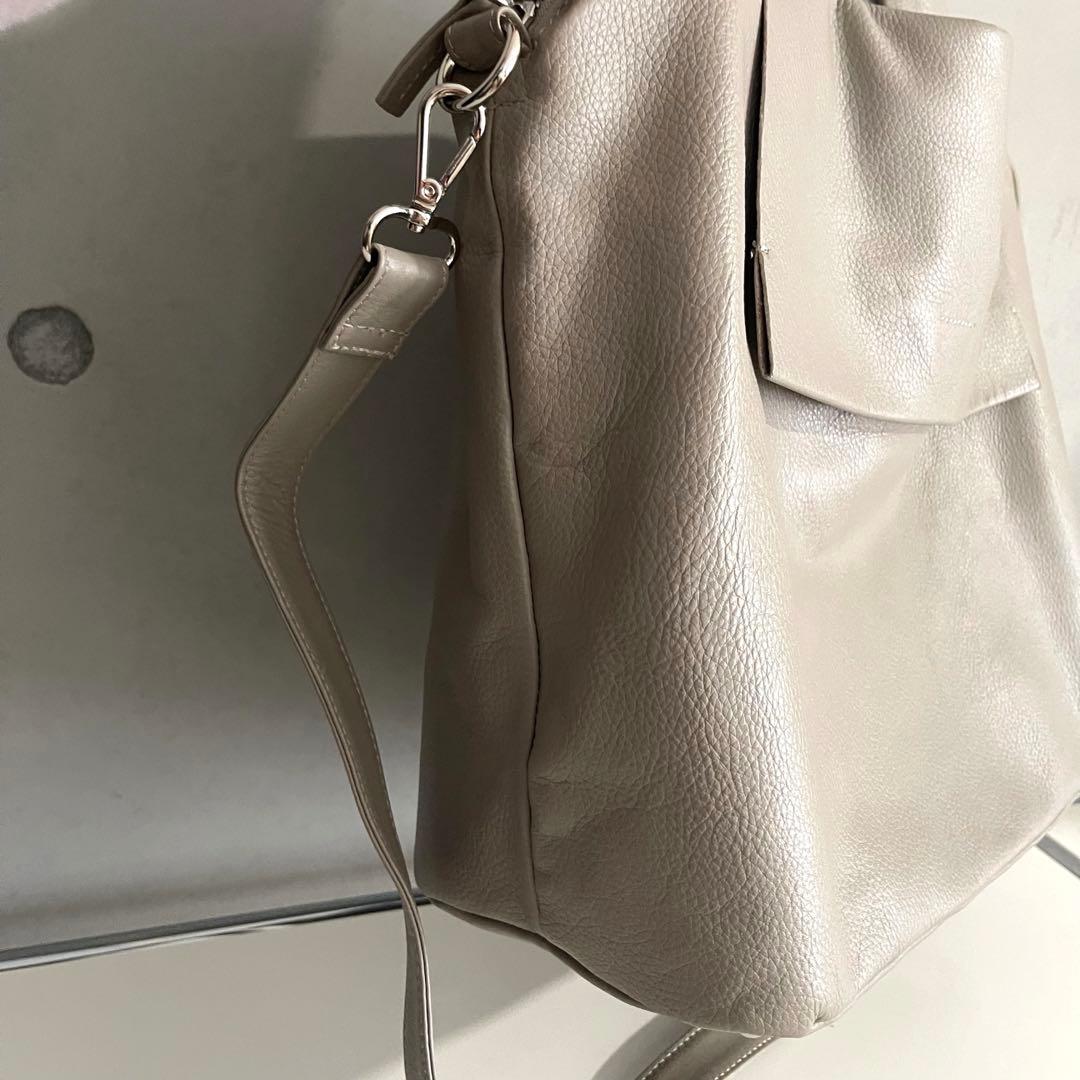 美品✨ear PAPILLONNER　レザーフラップ2WAYバッグ　Lサイズ