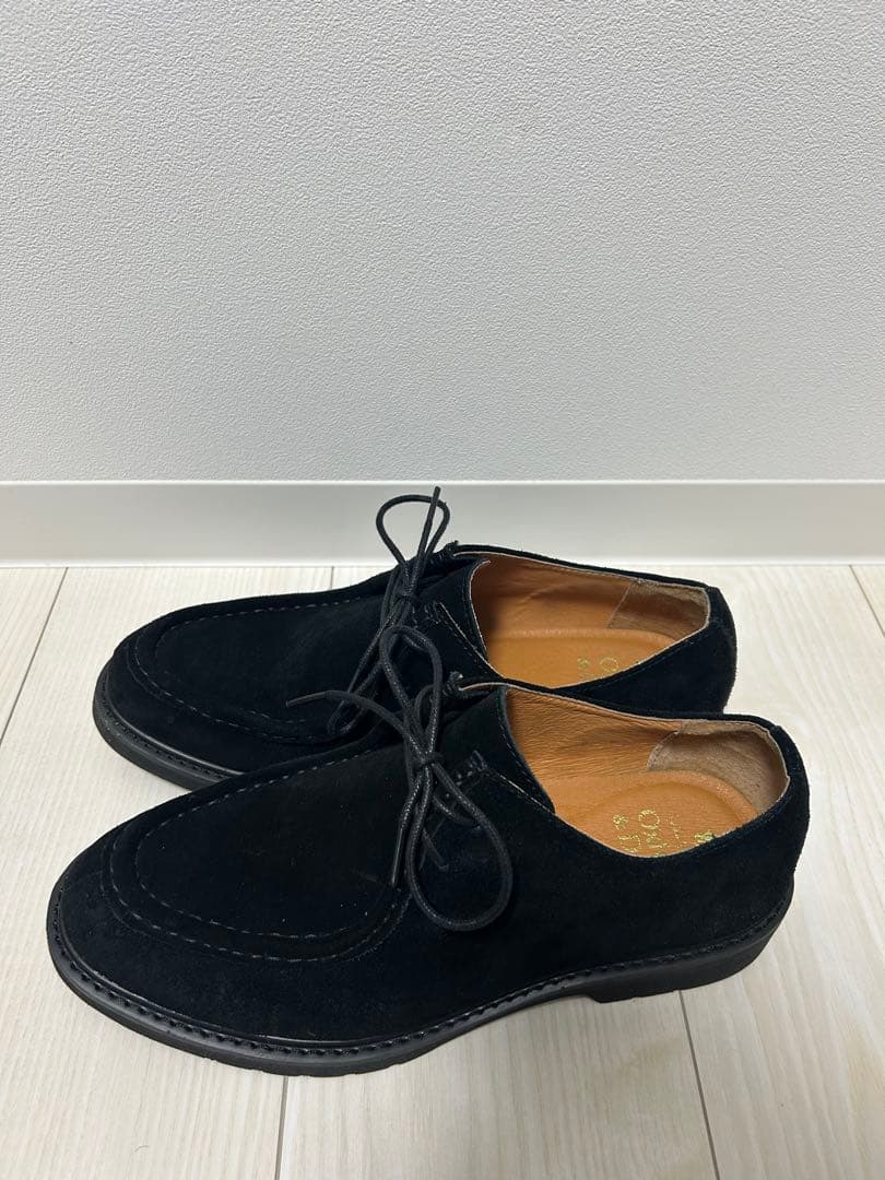 ブラックスエード モカシンシューズ