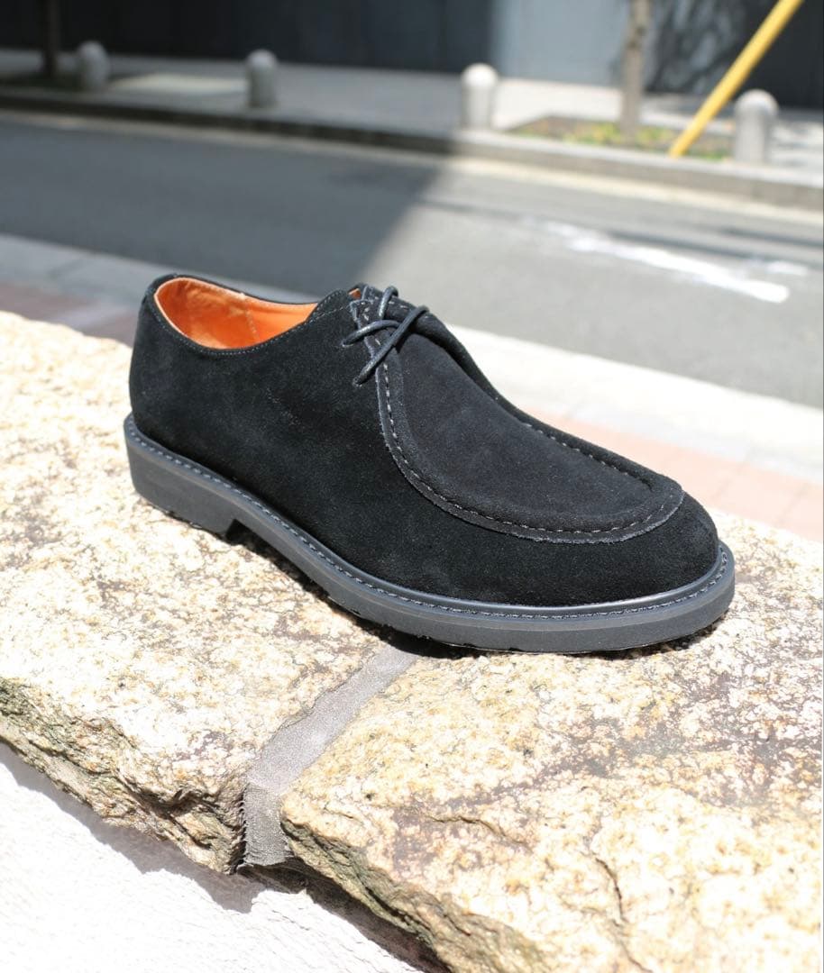 ブラックスエード モカシンシューズ