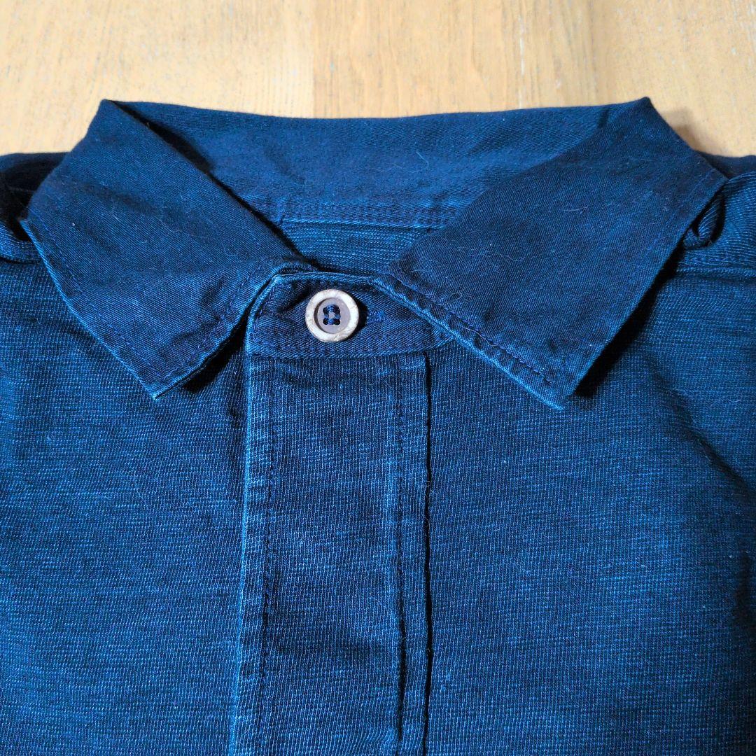 未使用タグ付45rpmインディゴポロシャツ