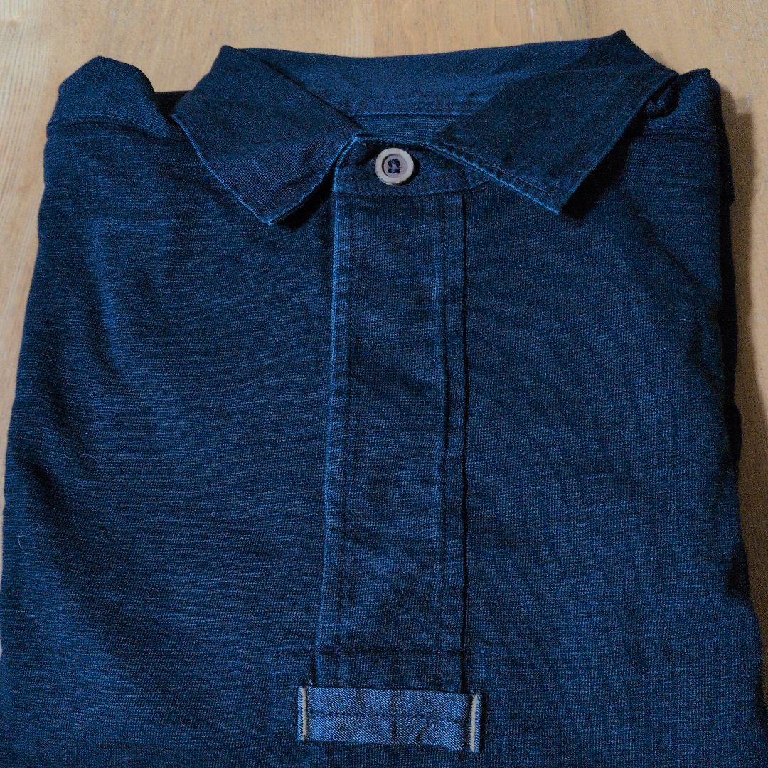 未使用タグ付45rpmインディゴポロシャツ