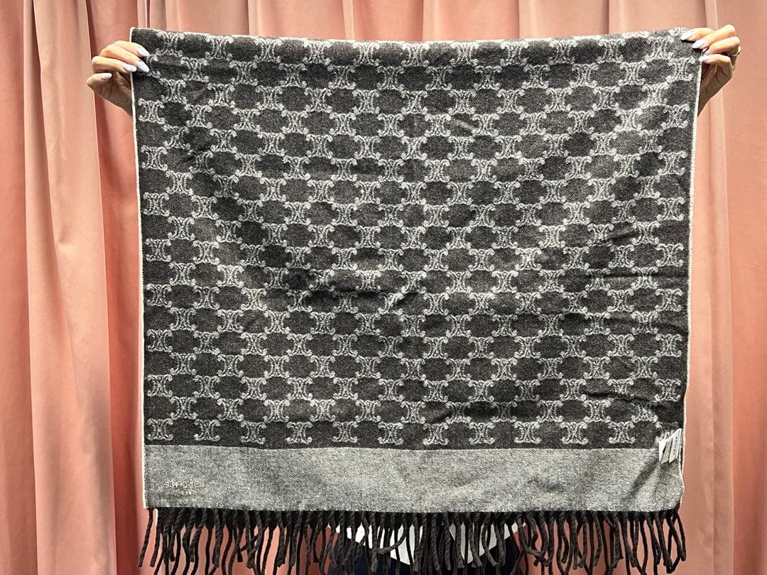 H*u様 ヴィンテージ　セリーヌ　マカダム柄ブランケットマフラー