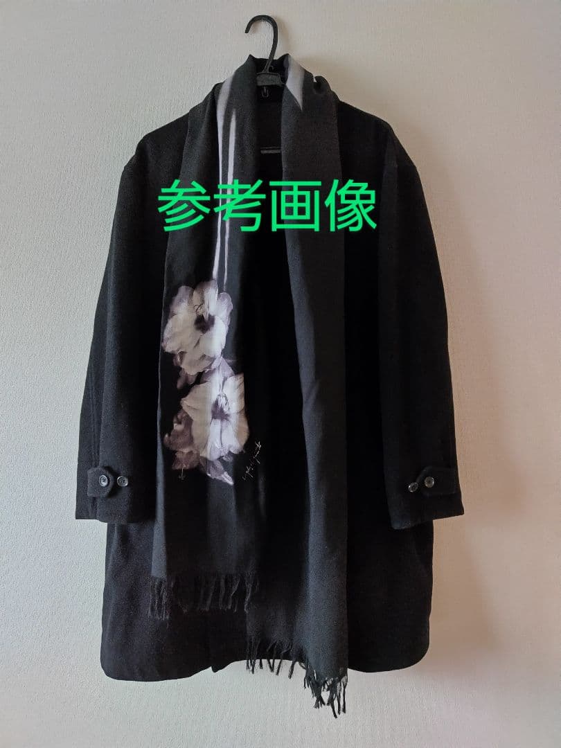 希少 yohji yamaomoto ストール ウール 花柄 友禅