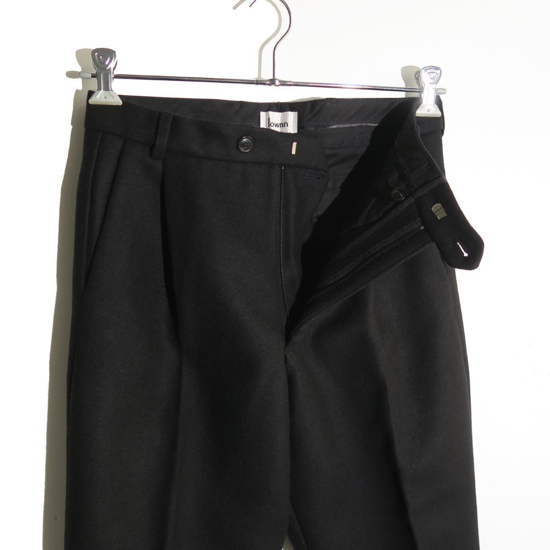 lownn Wool Cashmere テーパード パンツ 46 BLACK