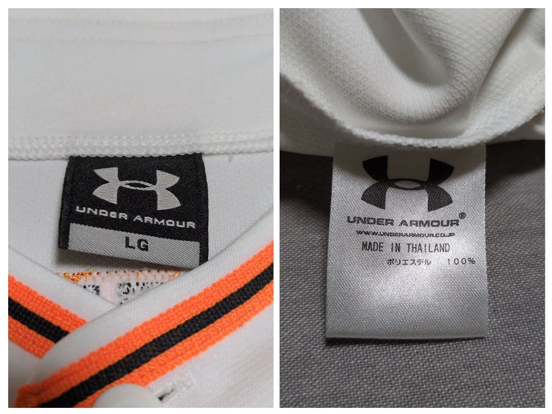 読売ジャイアンツ 高橋由伸 アンダーアーマ一 刺繍 ユニフォーム Ｌ