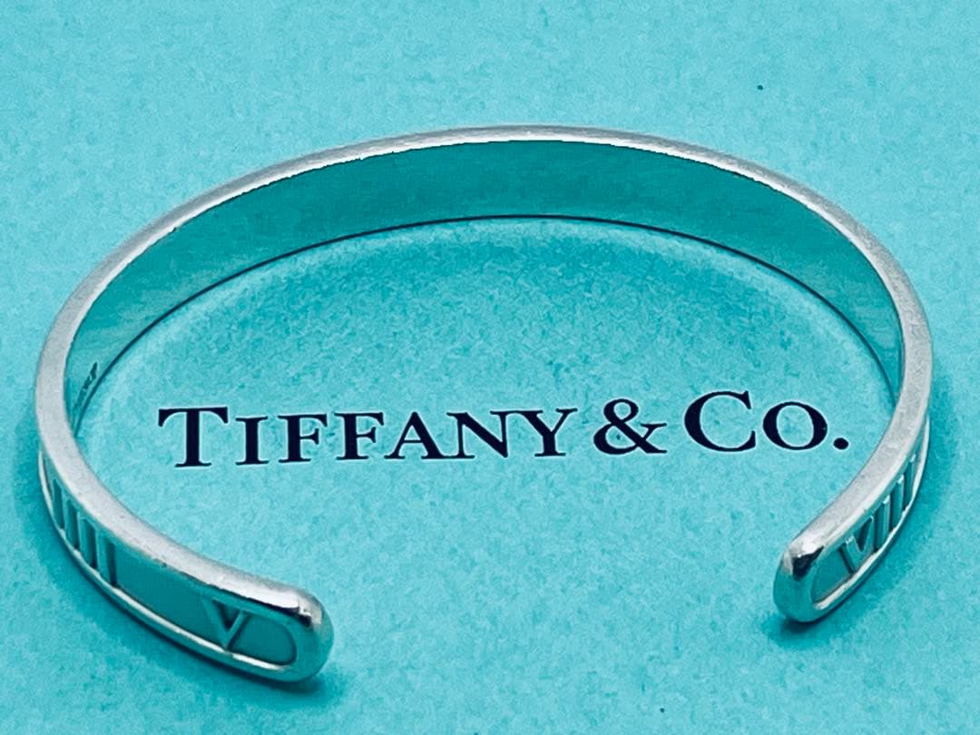 h609 美品　ティファニー　1995 アトラス　バングル　925 ブレスレット
