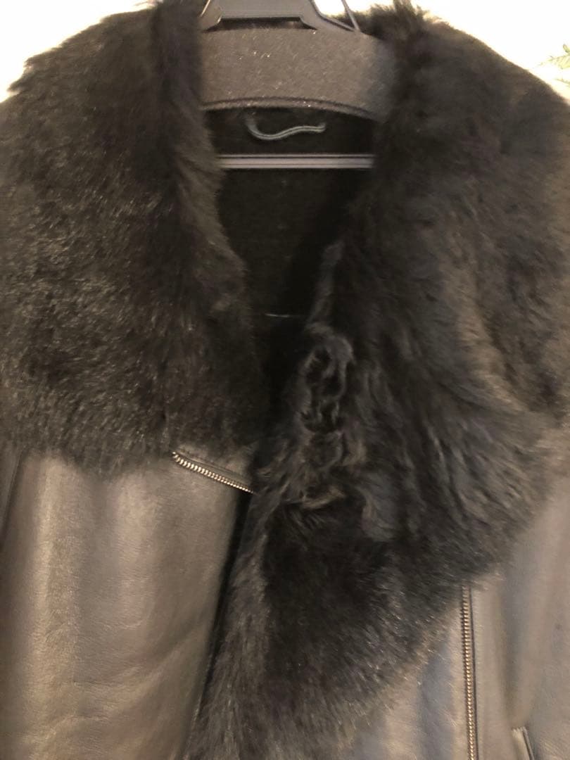 2/15限定❗️PLAIN PEOPLE レザー&カシミア混ニット　ジャケット