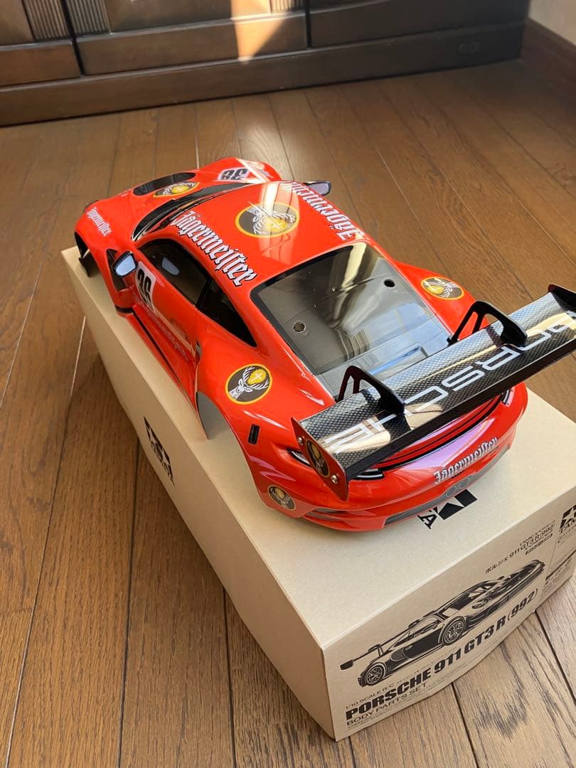 タミヤPorsche 911 GT3 R Jägermeister 風ボディ