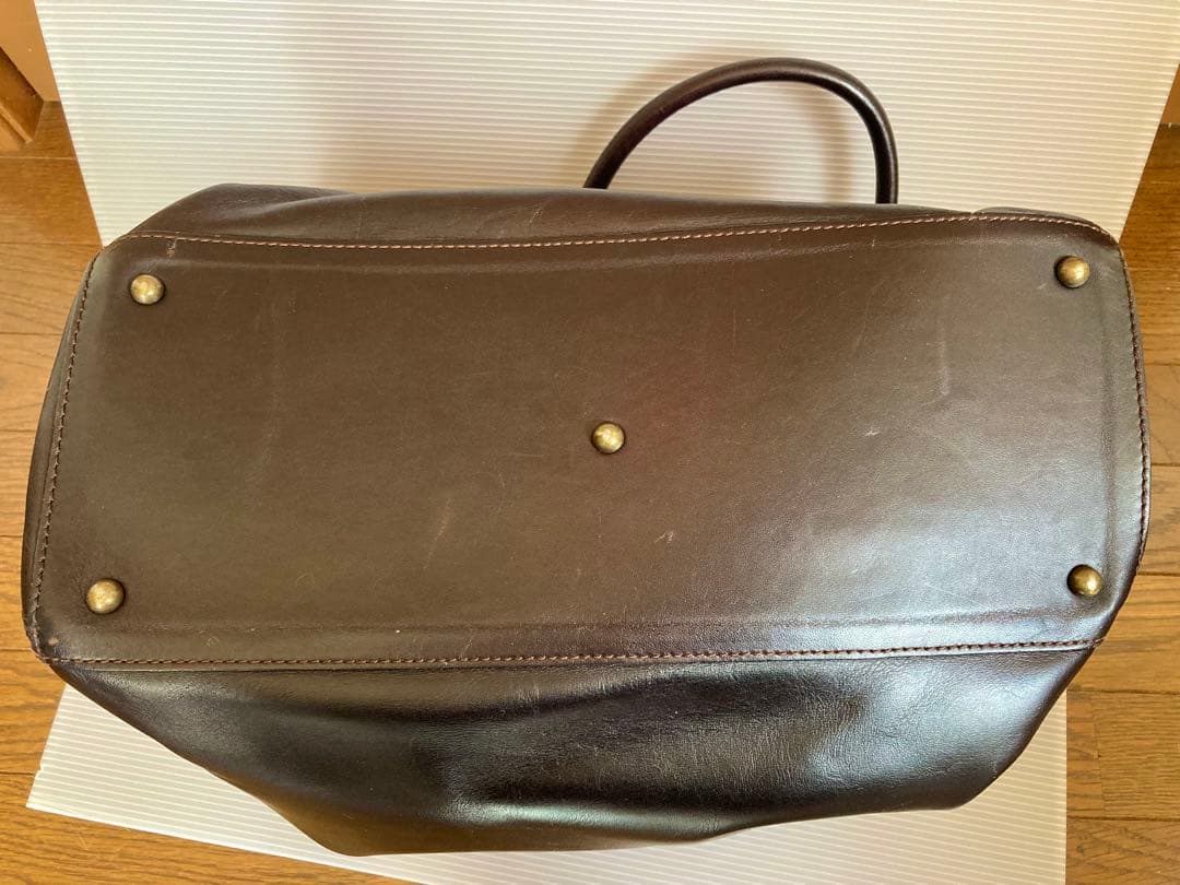 MOTHER HOUSE マザーハウス　本革　バッグ　ダークブラウン