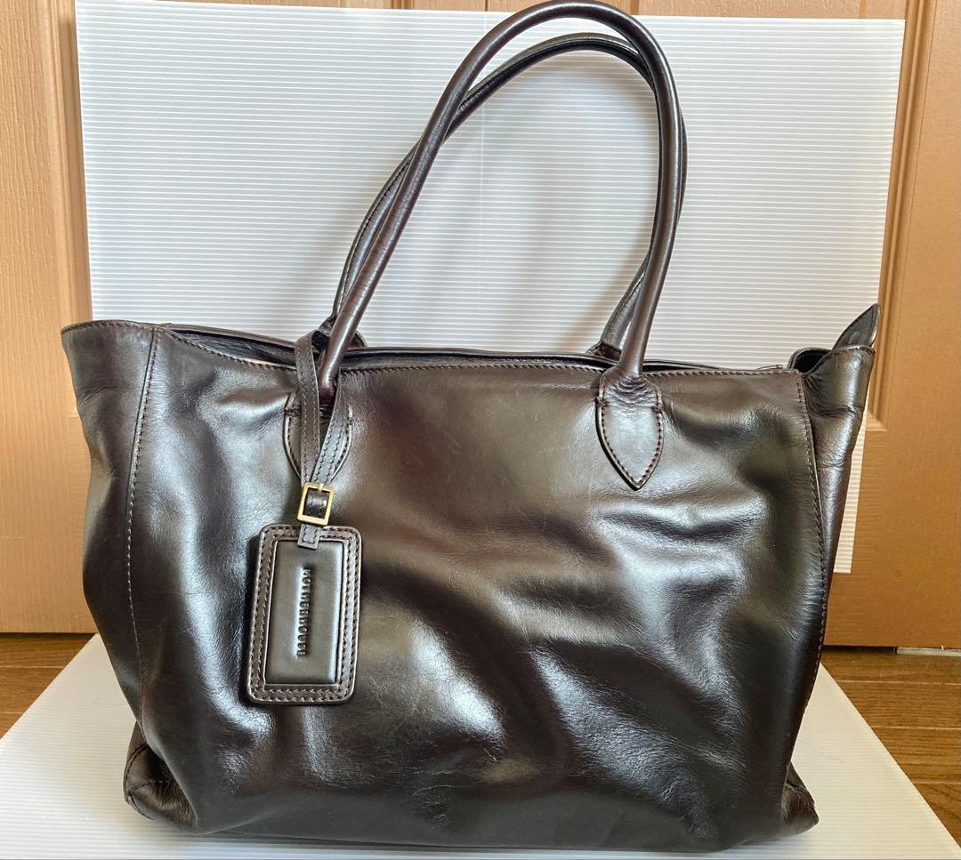 MOTHER HOUSE マザーハウス　本革　バッグ　ダークブラウン