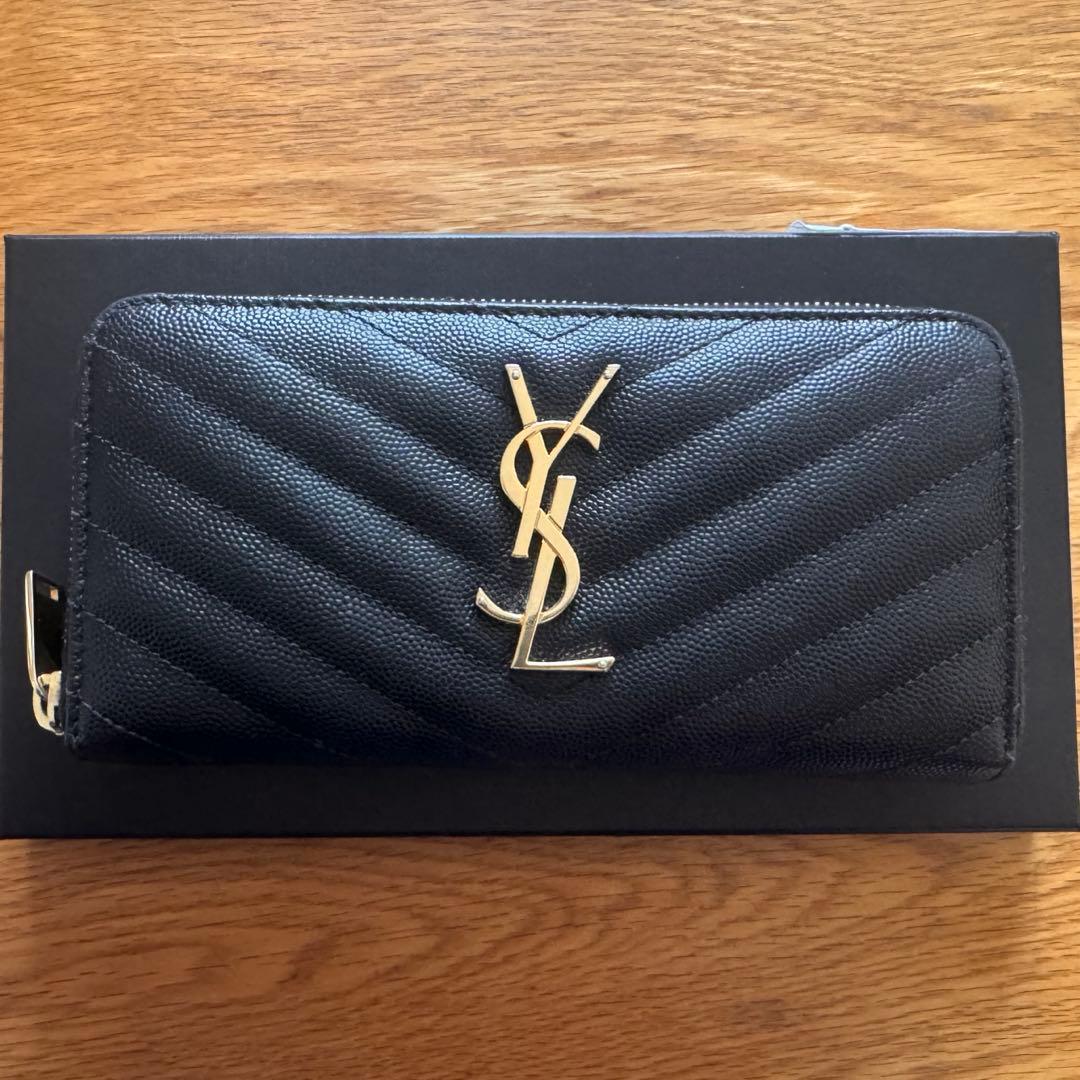 【SAINT LAURENT 】イヴサンローラン フルジップウォレット 長財布