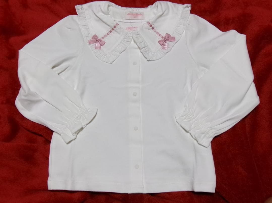 MIKE様☆シャーリーテンプル・セーラーカラーいちごブラウス・120・