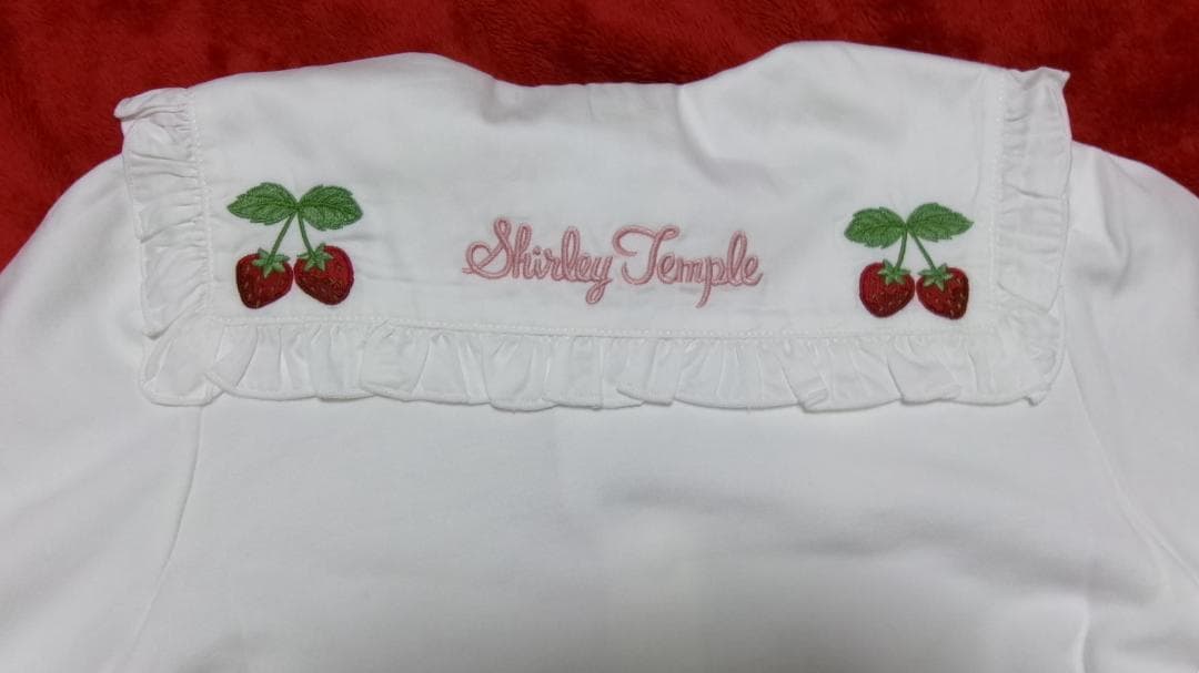 MIKE様☆シャーリーテンプル・セーラーカラーいちごブラウス・120・