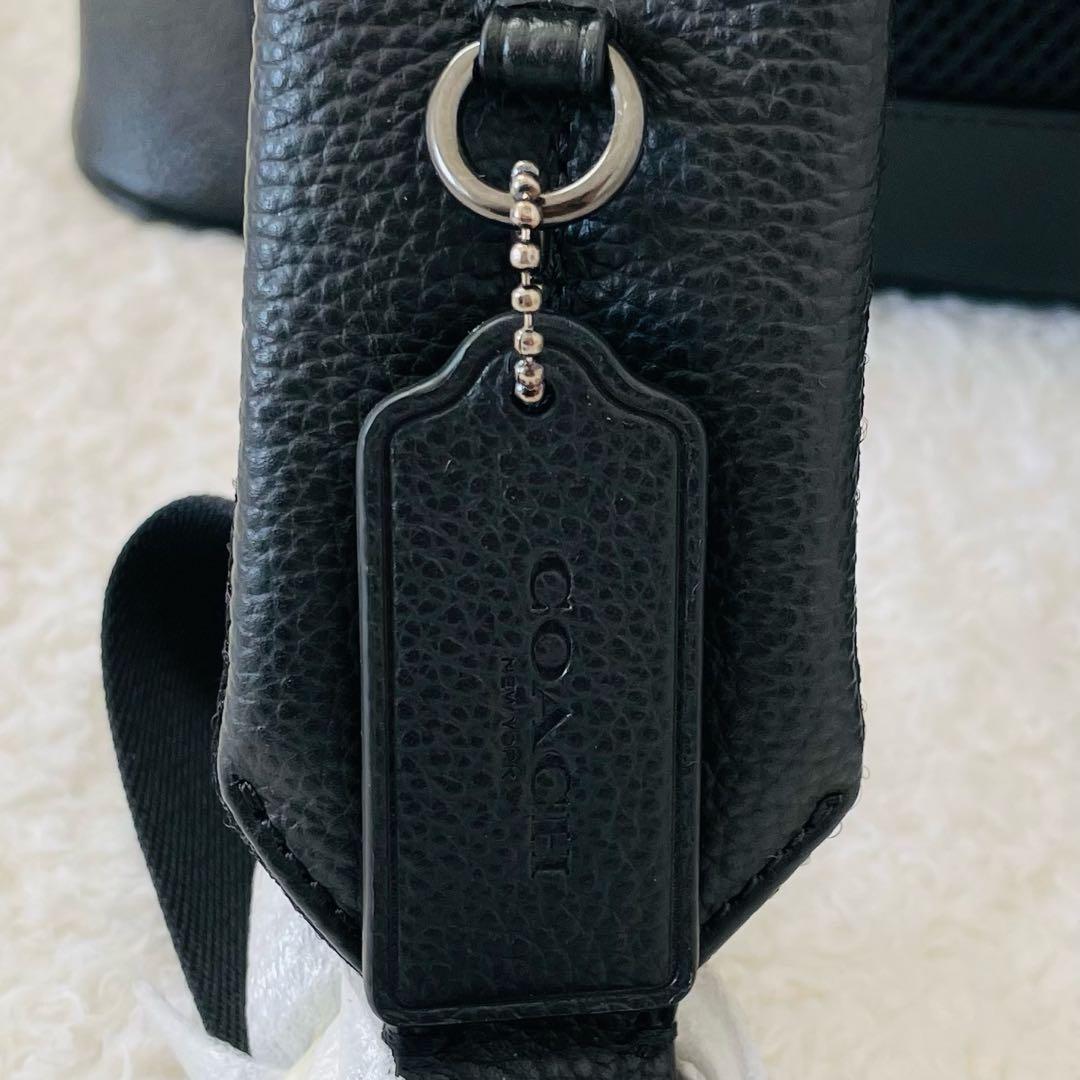 tomo【未使用】COACH リュック オールレザー 黒 ビジネスリュック