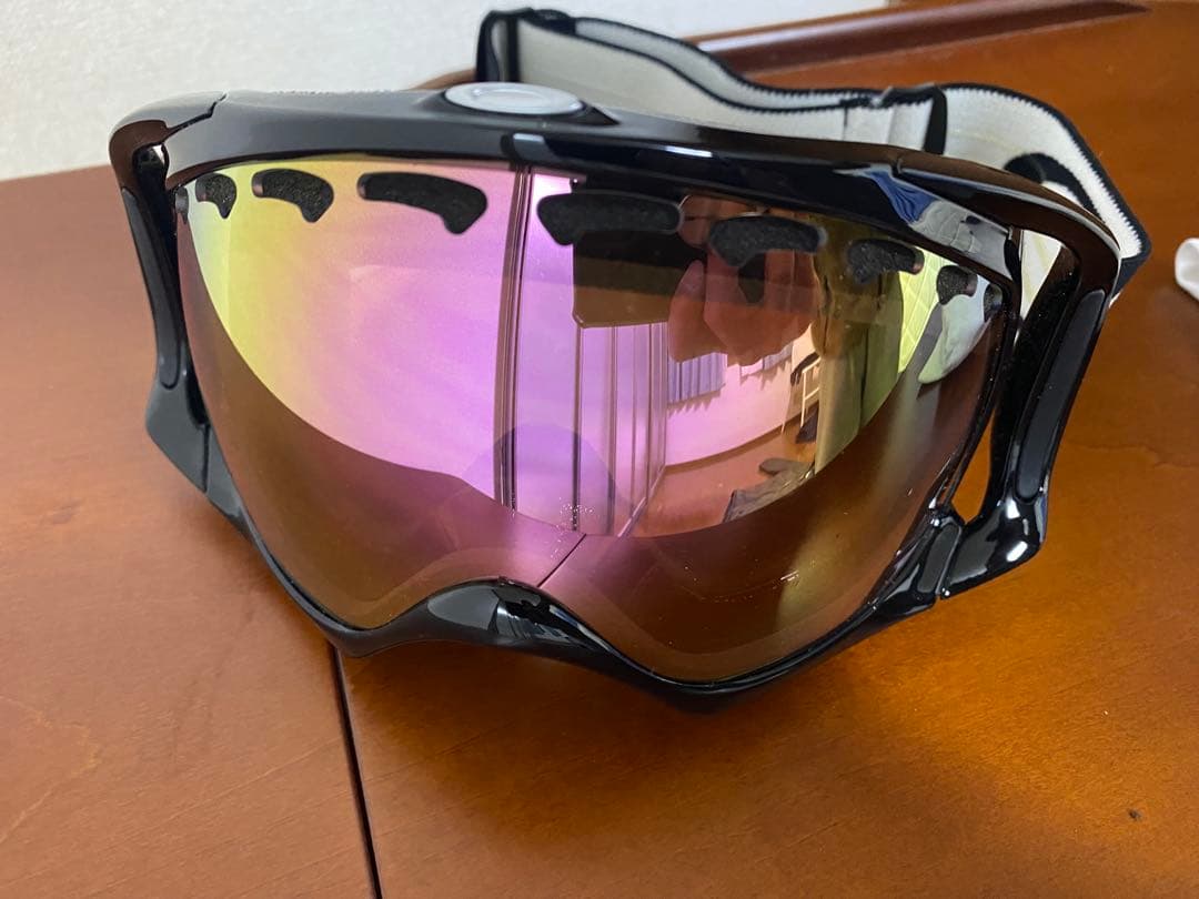 オークリーゴーグル クローバー　美品ブラック系 ミラーレンズ希少