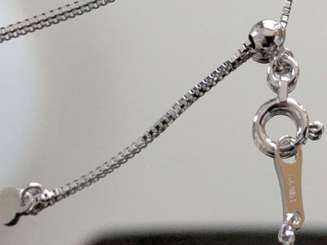 K18WG使用 1.076ct Ｄ SI1 EX HC天然ダイヤモンドネックレス