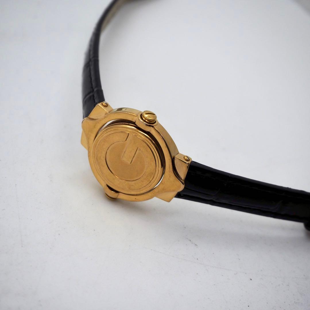 369 稼働 GUCCI レディース 時計 リバーシブル ゴールド　6600L