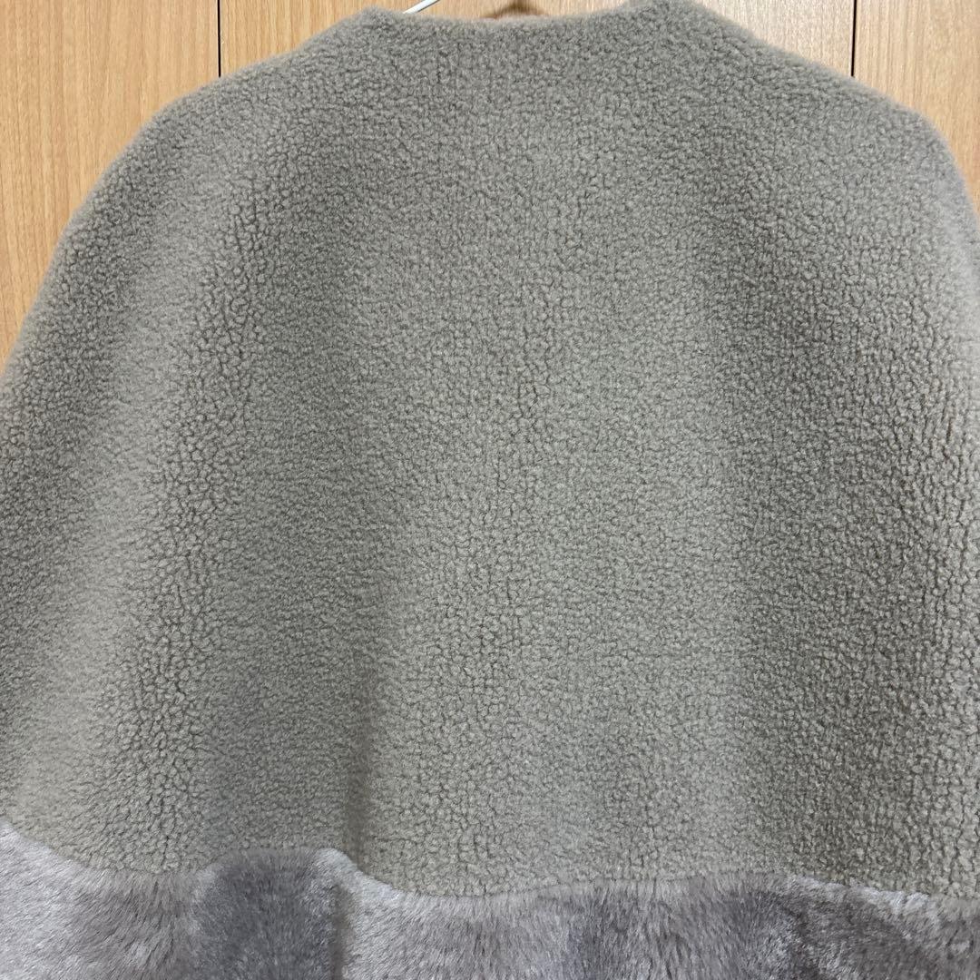 ユナイテッドアローズ　ボア マントコート　ベージュ　36