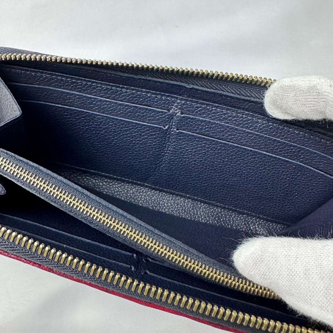 【美品】 ルイヴィトン 長財布 ジッピー クレマンス モノグラムアンプラント