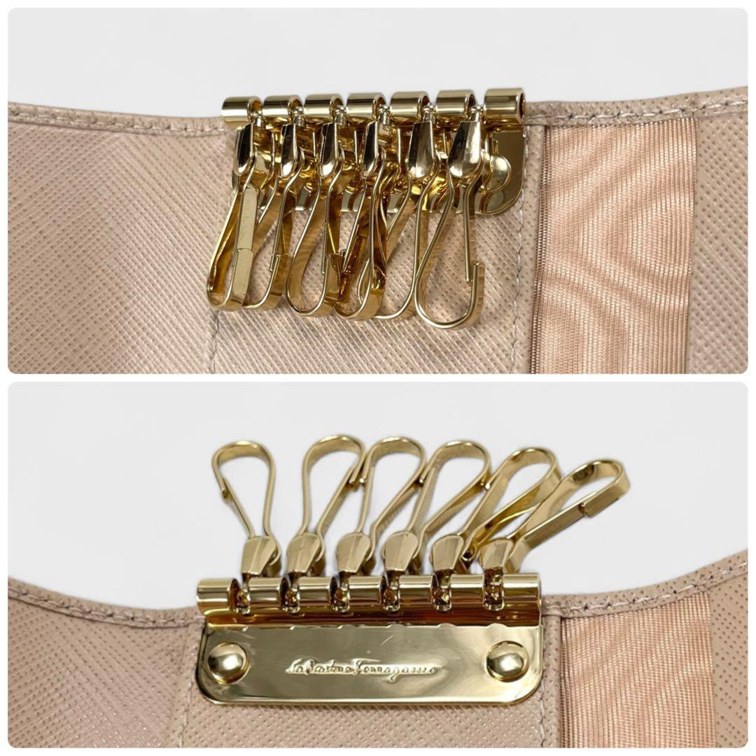 未使用✨Salvatore Ferragamo ガンチーニ 6連キーケース 箱付