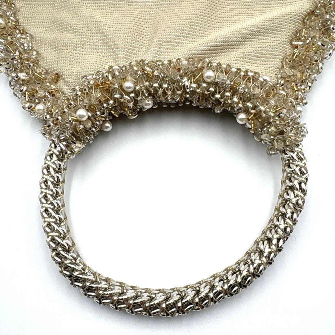 アンテプリマ ワイヤーバッグ ペルラグリッター 3way シャンパンゴールド