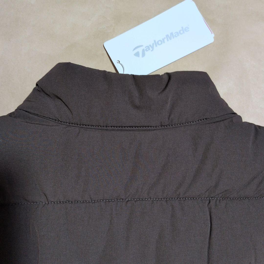 テーラーメイド：レディース：Lサイズ：ジップアップ中綿ベスト：チャコール/黒