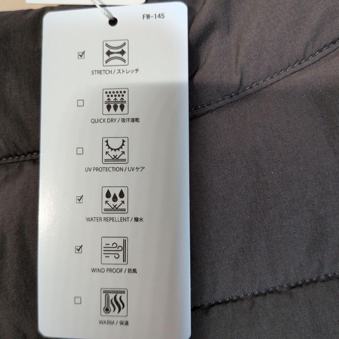 テーラーメイド：レディース：Lサイズ：ジップアップ中綿ベスト：チャコール/黒