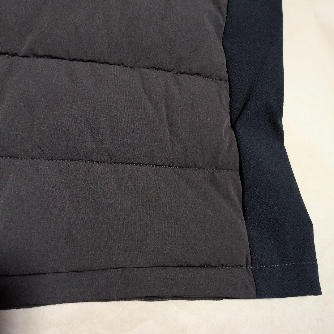 テーラーメイド：レディース：Lサイズ：ジップアップ中綿ベスト：チャコール/黒