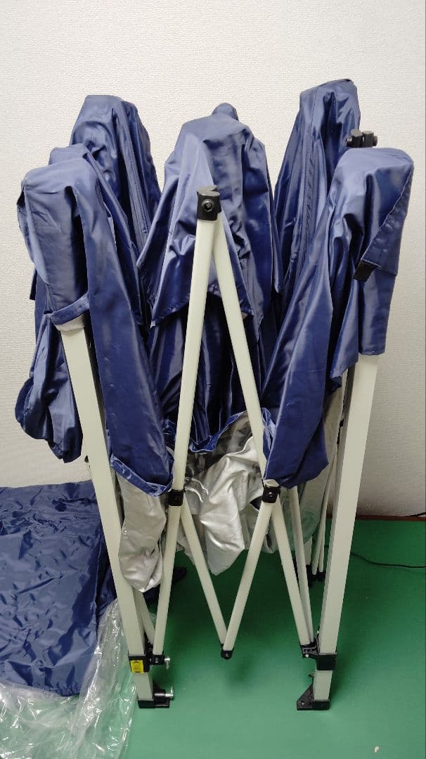 スマイルガーデンアンドエクステリア タープテント 2x2m ブルー 横幕2枚付き