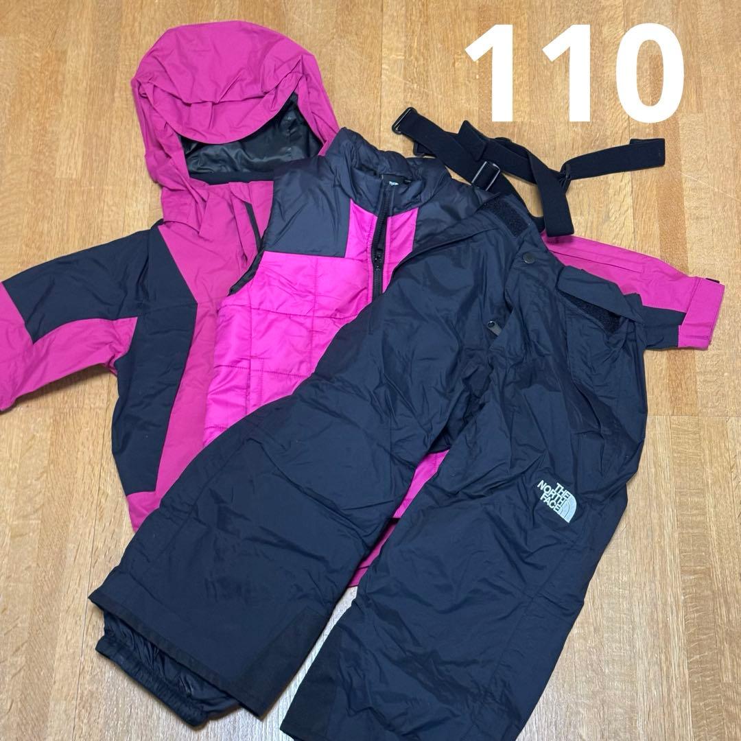 used ノースフェイス110 キッズ　スノボウェア　スキーウェア　スノーウェア