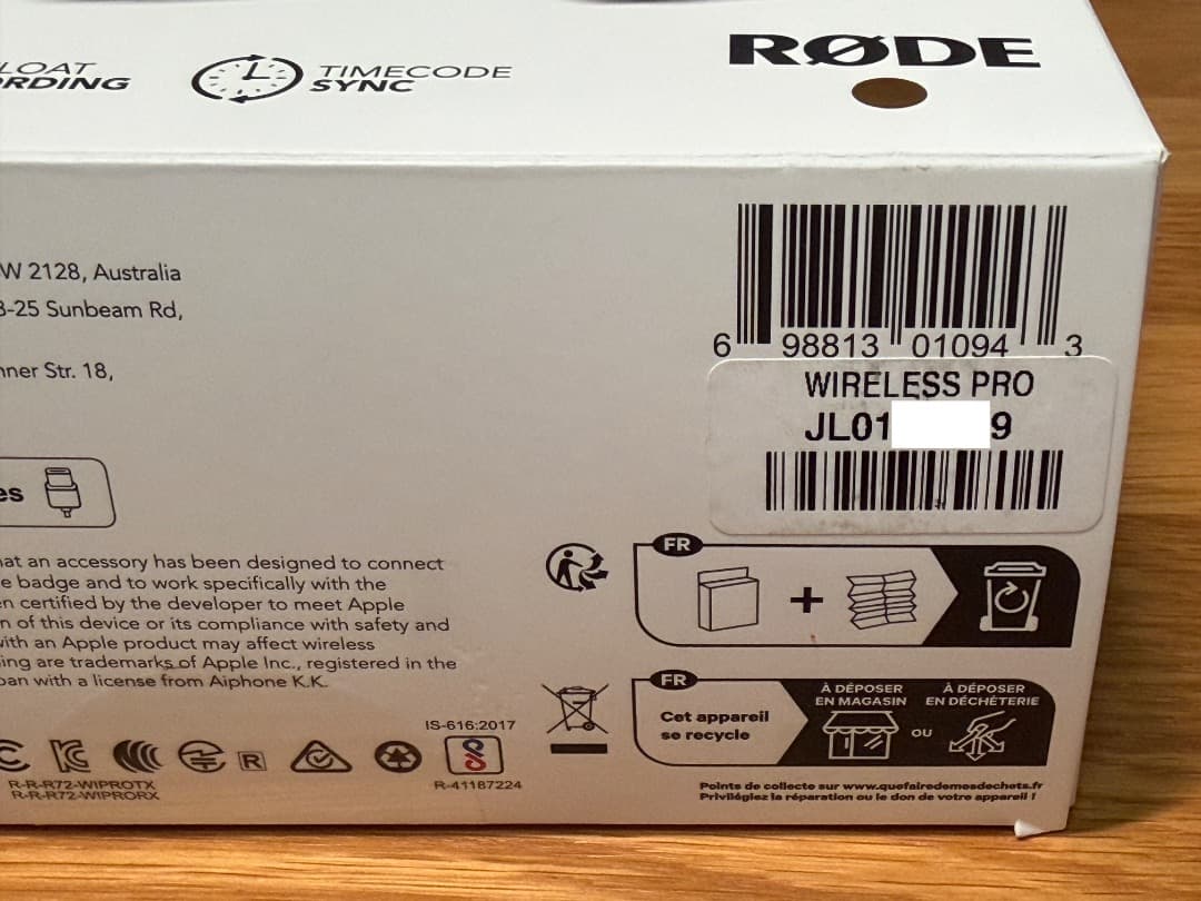 【新品、未使用】RØDE Wireless PRO（RODEワイヤレスプロ）#②