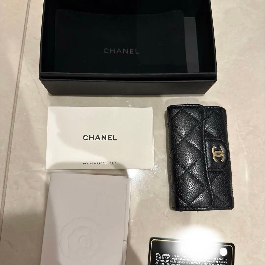 シャネル　マトラッセキーケース