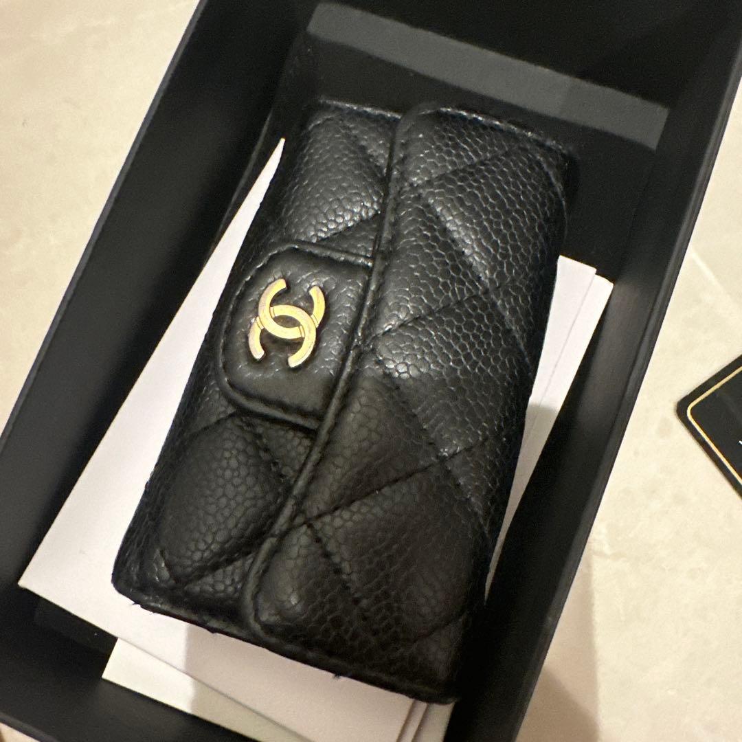 シャネル　マトラッセキーケース